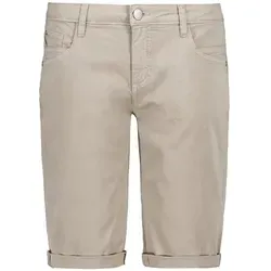 SUBLEVEL Bermudas Elastischer Materialmix, 5-Pocket-Details, Beinumschlag Stretch twill Shorts beige XS