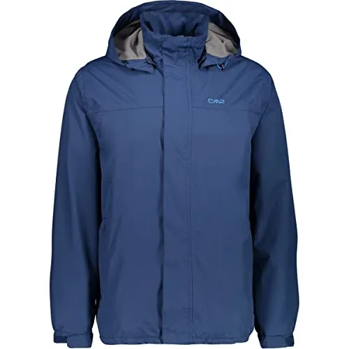 CMP Herren Regenjacke Gr. 60, blau (marine) - Funktionsjacke für Herren, atmungsaktiv, wasserdicht und winddicht – ideal für Sport und Outdoor-Aktivitäten bei jedem Wetter.