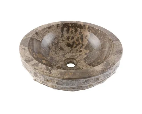 wohnfreuden Aufsatzwaschbecken BASCOM ROWFISH 40 cm grau von Wohnfreuden