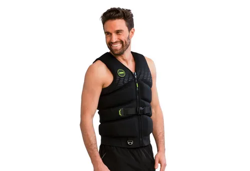 Jobe Schwimmweste JOBE UNIFY Herren - Black Auftriebshilfe für Wassersport - Rettungsweste mit hohem Aufprallschutz, ideal für Wakeboard und Wasserski. Die Full Comfort Neoprene Weste bietet angenehmen Tragekomfort und 50N ISO-Zertifizierung.