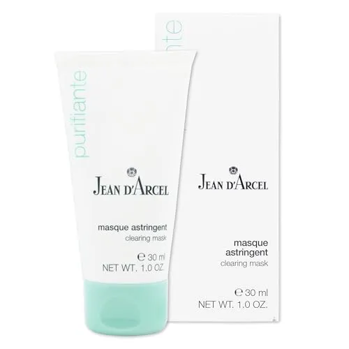 JEAN D'ARCEL PURIFIANTE masque astringent – Porenverfeinernde Maske gegen Rötungen & fettiger Haut – Mit weißer Tonerde & Allantoin – clearing mask – 30 ml
