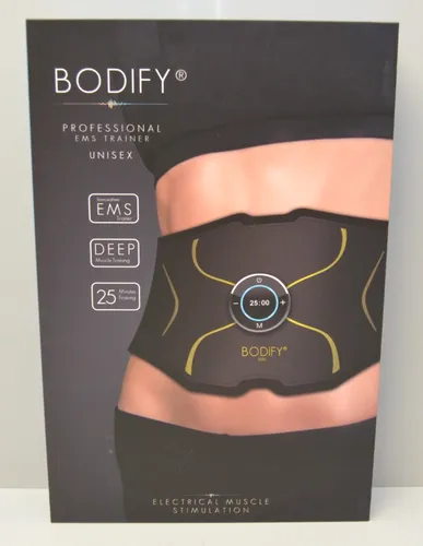 Bodify® EMS Bauchtrainer Max - Effektives Bauchmuskeltraining für Männer und Frauen - Elektrostimulatoren für gezielten Muskelaufbau und Bauchstraffung. Der Bodify Bauchtrainer Max steigert die Effektivität um bis zu 50% und bietet die längste Batterielaufzeit.