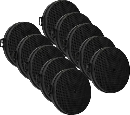 vhbw 10x Aktivkohlefilter kompatibel mit Whirlpool AKRR906IX, AKS705, AKS900, DKN1360, DS1132B1, DS1132R1, H10BL, H10BR Dunstabzugshaube - 21 cm