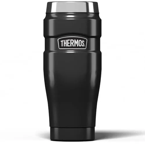 Thermos 105069 King Reisebecher aus Edelstahl, Gunmetal, 470 ml, 8,3 x 8,3 x 20 cm