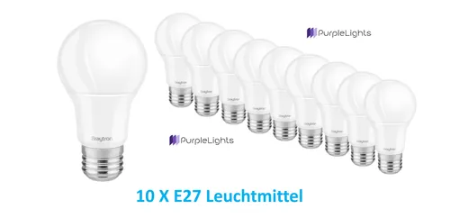 X LED Glühbirne E27 13W 6500K - Energiesparende LED Glühbirne mit 1350 Lumen für helles, kaltweißes Licht. Ideal für den Innenbereich und mit einer Lebensdauer von 15.000 Stunden.