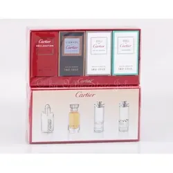 Cartier Miniaturen Set für Herren - 19ml Eau de Toilette/Parfum - Entdecken Sie das Cartier Miniaturen Set für Herren mit 4 verschiedenen Düften in praktischen 5ml Flakons. Ideal für unterwegs oder als Geschenk für Duftliebhaber.