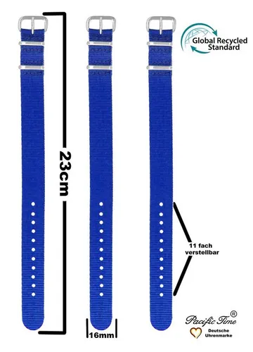 Uhrenarmbänder Blau von Pacific Time