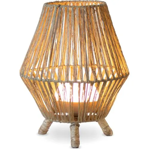 New Garden Sisine 30 Recharge - Kabellose Tischleuchte - Moderne Tischlampe in Braun, kabellos und ideal für stimmungsvolle Beleuchtung im Innen- und Außenbereich.
