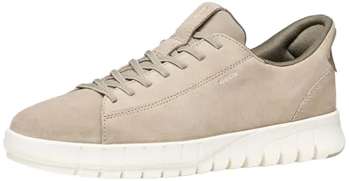 Geox Herren U FLEXTRIDE Plus A Sneaker - Sand, 44 EU - Bequemer Sneaker für Herren mit atmungsaktiver Technologie und optimalem Tragekomfort für den Alltag.