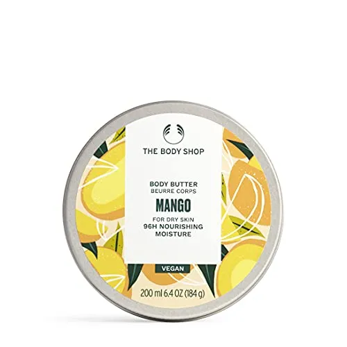The Body Shop Mango Body Butter 200 ml - Körperbutter für intensive Feuchtigkeitspflege, ideal für trockene Haut, mit exotischem Mango-Duft für ein luxuriöses Wellness-Erlebnis.