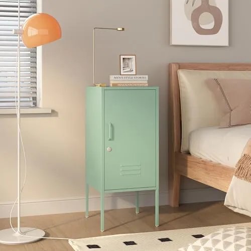 Nachttische Grün von en.casa