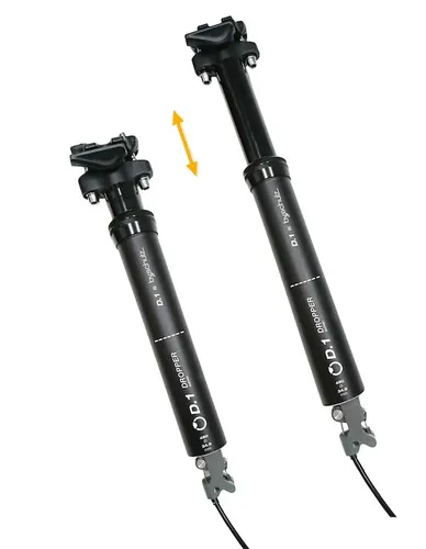 BY.SCHULZ Sattelstütze D.1 Ri absenkbar schwarz