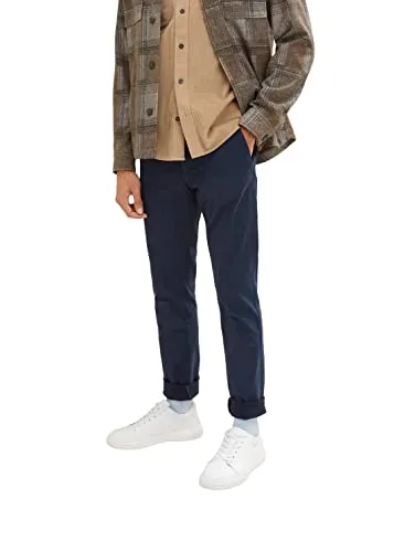 TOM TAILOR Herren Travis Slim Chino Hose mit Stretch, 10668 - Sky Captain Blue, 32/34