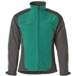 Mascot Dresden Soft Shell Jacke Größe L, grün/schwarz - Softshelljacke, atmungsaktiv und winddicht, mit fleecegefüttertem Innenfutter für optimalen Komfort und Schutz bei jedem Wetter.
