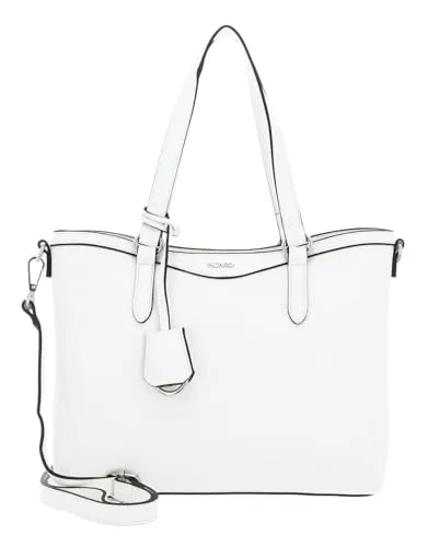Picard Lyon Shopper White Lily - Elegante Damen-Henkeltasche - Modische Damen-Henkeltasche mit verstellbarem Schulterriemen für optimalen Tragekomfort. Bietet Ihren Wertsachen ein stilvolles Zuhause. Maße: 30 x 22,5 x 8 cm.