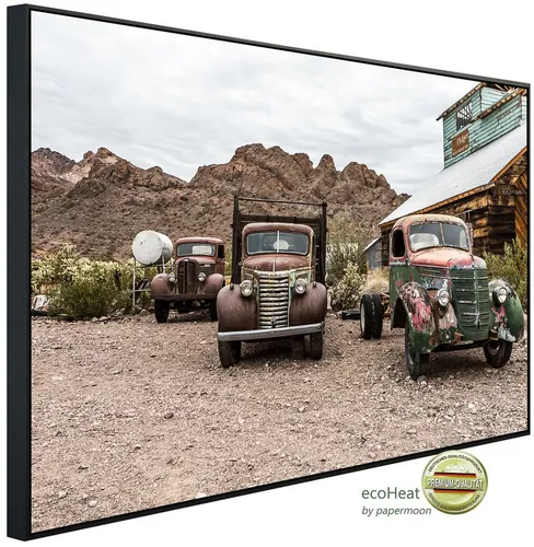 Papermoon Infrarotheizung INFRAROT-BILD-HEIZUNG – Alte Autos, TÜV-zertifiziert - Individuelle Infrarotheizung mit einzigartigem Design. Bietet angenehme Strahlungswärme für Ihr Zuhause. Ideal für Wand- oder Deckenmontage, wartungsfrei und mit 5 Jahren Garantie.