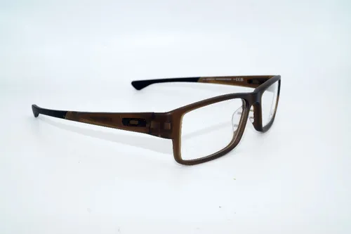 Oakley OX8046 Herren-Brille - Stylische Vollrandbrille in Braun - Brillen | Hochwertige Kunststoff-Brille mit eckigem Design, ideal für modebewusste Männer.