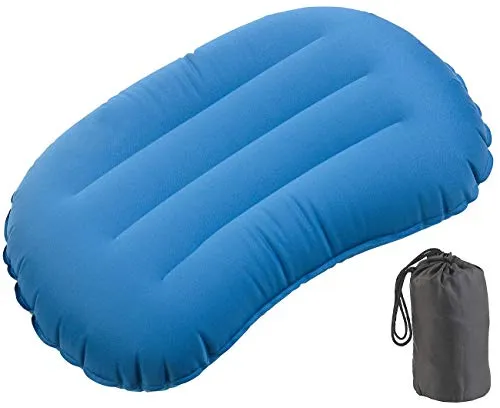 Semptec Urban Survival Technology Luftkissen Strand: Ultraleichtes Reisekissen mit Tragetasche, schnell aufblasbar (Aufblasbares Kissen Strand, Luftkissen aufblasbar, Picknickdecke)