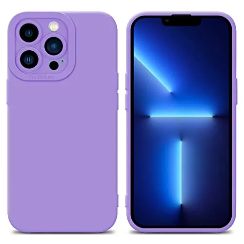 Cadorabo Hülle kompatibel mit Apple iPhone 12 PRO Schutzhülle TPU Silikon Case Liquid Design mit Kameraschutz Slim Kratzfest Weiche Gummi mit Rundumschutz Case Hülle für iPhone 12 PRO in Lila
