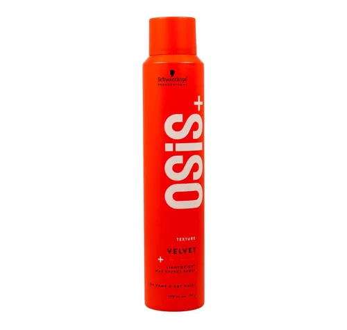 Schwarzkopf Osis Velvet Wax Effect Styling Spray 200ml - Styling-Spray für ein flexibles Finish und seidigen Glanz. Ideal für kreatives Frisieren und langanhaltenden Halt. Perfekt für jeden Haartyp.