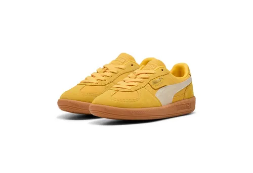 Puma Select Palermo Sportschuhe Gelb EU 37 - Klassische Terrassenschuhe mit Wildlederbasis und Lederformstreifen, ideal für modebewusste Sneakerheads. Perfekt für den Alltag und in angesagtem Design.