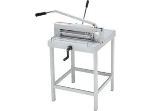 Ideal Untergestell 42051100 für 4305 4315 4350 - Papierschneidemaschinen, sorgt für sicheres und ergonomisches Arbeiten mit Ideal Stapelschneidern 4305, 4315, 4350. Made in Germany, Maße: 88 x 109 cm.