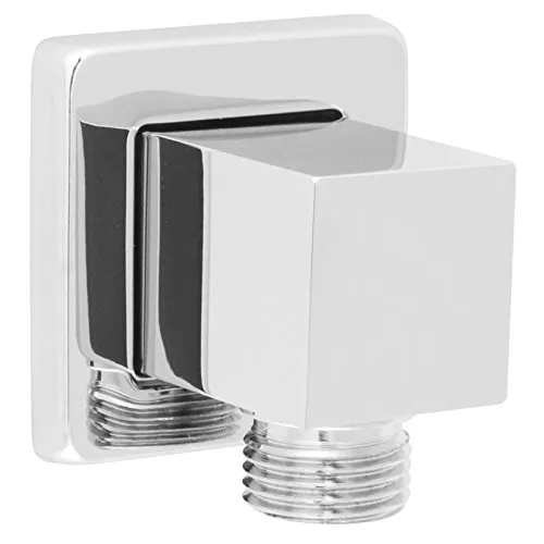 Welfenstein Wandanschlussbogen HC10 eckig Messing verchromt