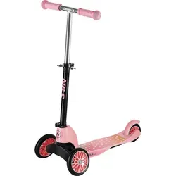 2-in-1 Kinderroller Rosa, Aluminium, ABEC 9 Kugellager, bis 50 kg, 74 cm hoch