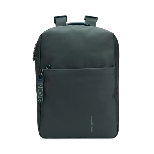 Mandarina Duck MD20 Rucksack dunkelgrün P10QMT46A78 - Stylischer Rucksack aus strapazierfähigem Polyester, perfekt für den Alltag und Reisen, mit 14″ Fächern für Laptops.