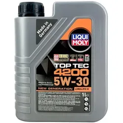 Liqui Moly Top Tec 5W30 Motoröl 5L für Benzin, Diesel und Hybrid - Hochwertiges HC-Synthese Motoröl mit umfassenden Herstellerfreigaben, ideal für BMW, VW, MB und mehr. Schützt den Motor und sorgt für optimale Leistung.
