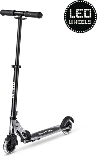 Micro Scooter Micro Sprite LED Silverchrome in schwarz von Micro