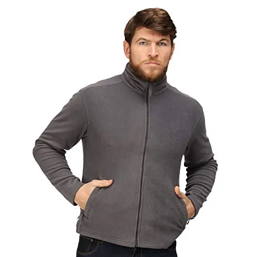 Regatta Classic Fleece Schwarz L - Funktionsjacke aus 250 g/m² Symmetry Fleece, eine Seite gebürstet und eine Seite fusselfrei, ideal für Outdoor-Aktivitäten und gemütliche Tage.