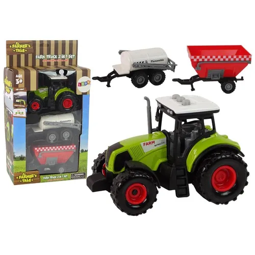Lean Toys Ackerschlepper-Set + 2 Ackermaschinen Ackerschlepper-Set (25252077)
