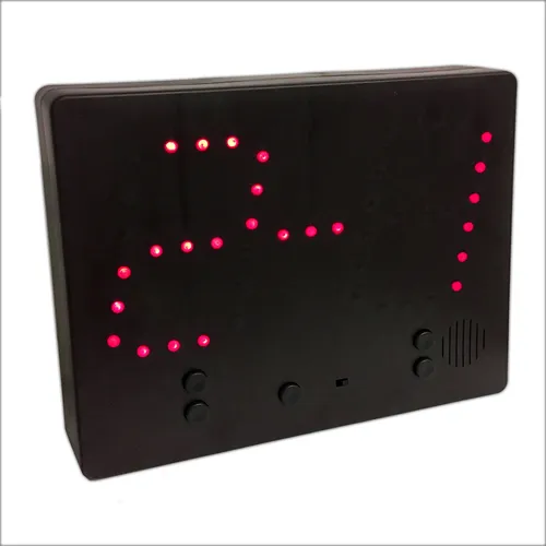 EAXUS Anzeigetafel rote LEDs 0-9 | Ergebnistafel 25x20 cm | Spielstandanzeige