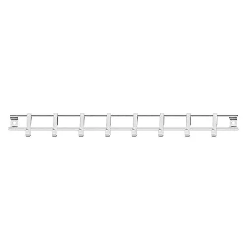 CS- Kochsysteme 003449 Exquisite Hängeleiste 40 cm, mit 8 Haken, 18/10 Edelstahl rostfrei, 6.5 x 0.5 x 40 cm