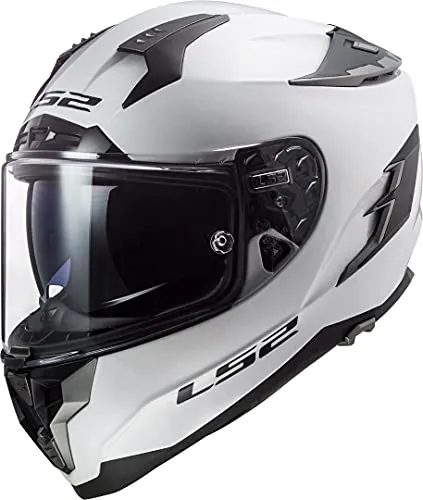 LS2 Motorradhelm FF327 CHALLENGER SOLID Weiss, Weiss, XXL