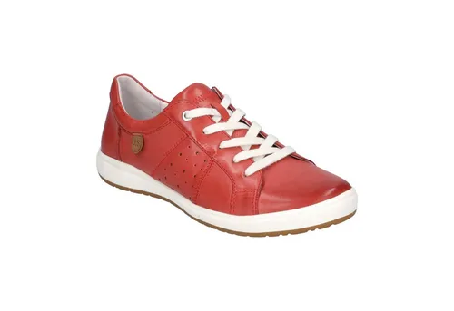 Josef Seibel Sneaker in Rot - Komfortabel und Stylisch - Sneaker aus hochwertigem Glattleder mit Wechselfußbett, ideal für Füße mit normaler Breite. Perfekt für den Alltag und stilvolle Outfits.