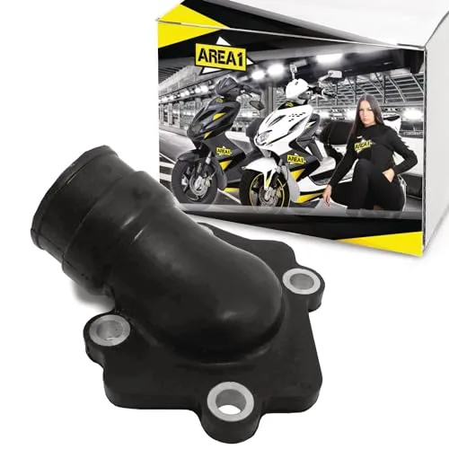 Area1 Ersatz Ansaugstutzen für 50ccm 2Takt Motorroller von ATU Explorer AGM Nova Motors GT Union Longija Mawi RS Ultima Ride Sprint Tauris Benero TNG MuZ Forstinger Motorro Jack-Fox JM Motor (1E40QMB)
