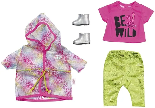 Zapf Creation Puppenkleidung 828328 BABY born Deluxe - Trendiges Regenbogen Set für 43cm Puppen, fördert kreatives Spielen und ist ideal für Kinder ab 3 Jahren