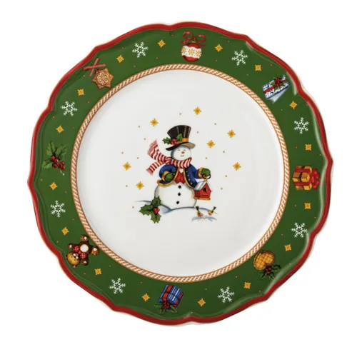 Hutschenreuther Platzteller in Grün - Ø 33 cm - Edler Porzellan-Teller mit bedruckter Oberfläche, perfekt zum stilvollen Servieren und Dekorieren. Handreinigung empfohlen für langfristige Schönheit.