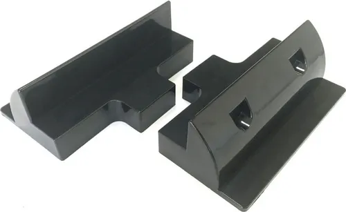 enjoy solar® ABS Solarmodul Seitenhalter 180mm Schwarz, ideal für Wohnmobile Caravan Boot, ideal für Wohnmobile Caravan Boot, 0% MwSt