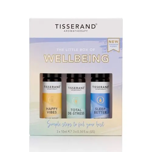 Tisserand Aromatherapie Die kleine Schachtel des Wohlbefindens (Pulspunkt-Rollerball)