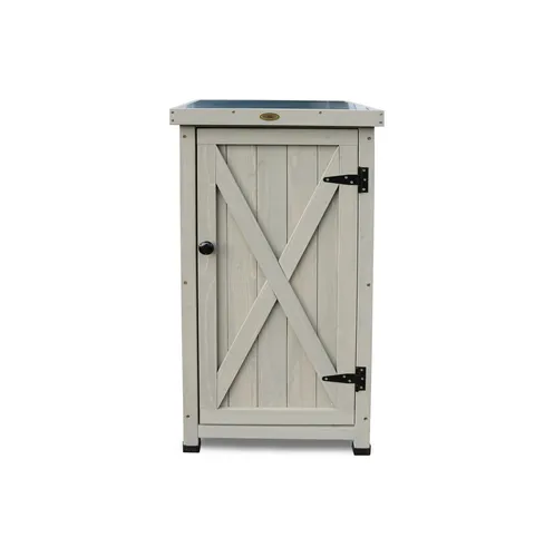 Habau Gartenschrank, Grau, 45x91x45 cm