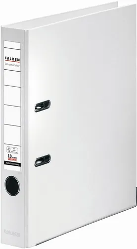 Falken Aktenordner Chromocolor A4 PP 50mm weiß in weiß von Falken
