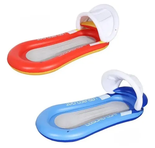 Sport-Knight® Luftmatratze Aufblasbare Wasserhängematte mit Sonnenschutz-Dach, 160 x 90 cm, 3in1