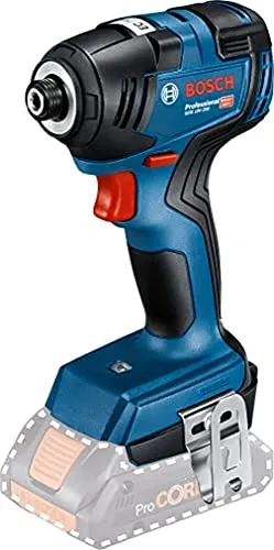 Bosch Professional 18V System Akku Drehschlagschrauber GDR 18V-200 - max. Drehmoment 200 Nm, ergonomisches Design für Arbeiten auf engem Raum und lange Lebensdauer dank bürstenlosem Motor