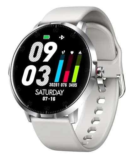 Emporia Watch Basic Smartwatch – Silber, Schlafüberwachung & Herzfrequenzmessung - Die Emporia Watch Basic Smartwatch in Silber bietet Ihnen eine präzise Schlafüberwachung und misst wichtige Gesundheitsdaten wie Herzfrequenz und Blutsauerstoff. Ideal für mehr Bewegung und tägliche Planung.