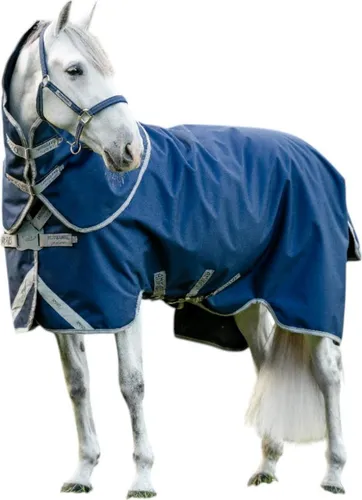 Horseware Amigo 1200D FieldSafe Plus 0g Weidedecke Navy/Titanium Grey 145 cm