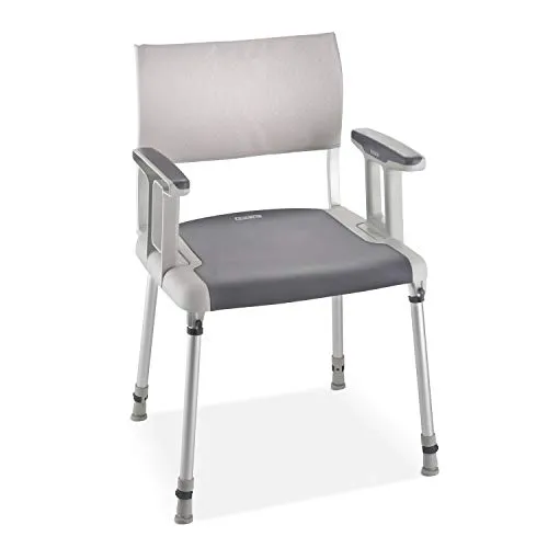 Aquatec Sorrento Duschstuhl mit Soft-Touch-Oberfläche - Dusch- & Badehocker, durchgehender Sitz für hohen Komfort und bis 135 kg belastbar.