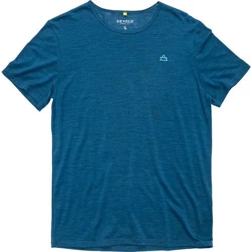 Devold Active Herren T-Shirt - Blau - XL - Funktionsunterwäsche aus Merinowolle, atmungsaktiv und temperaturregulierend für optimalen Tragekomfort bei sportlichen Aktivitäten.